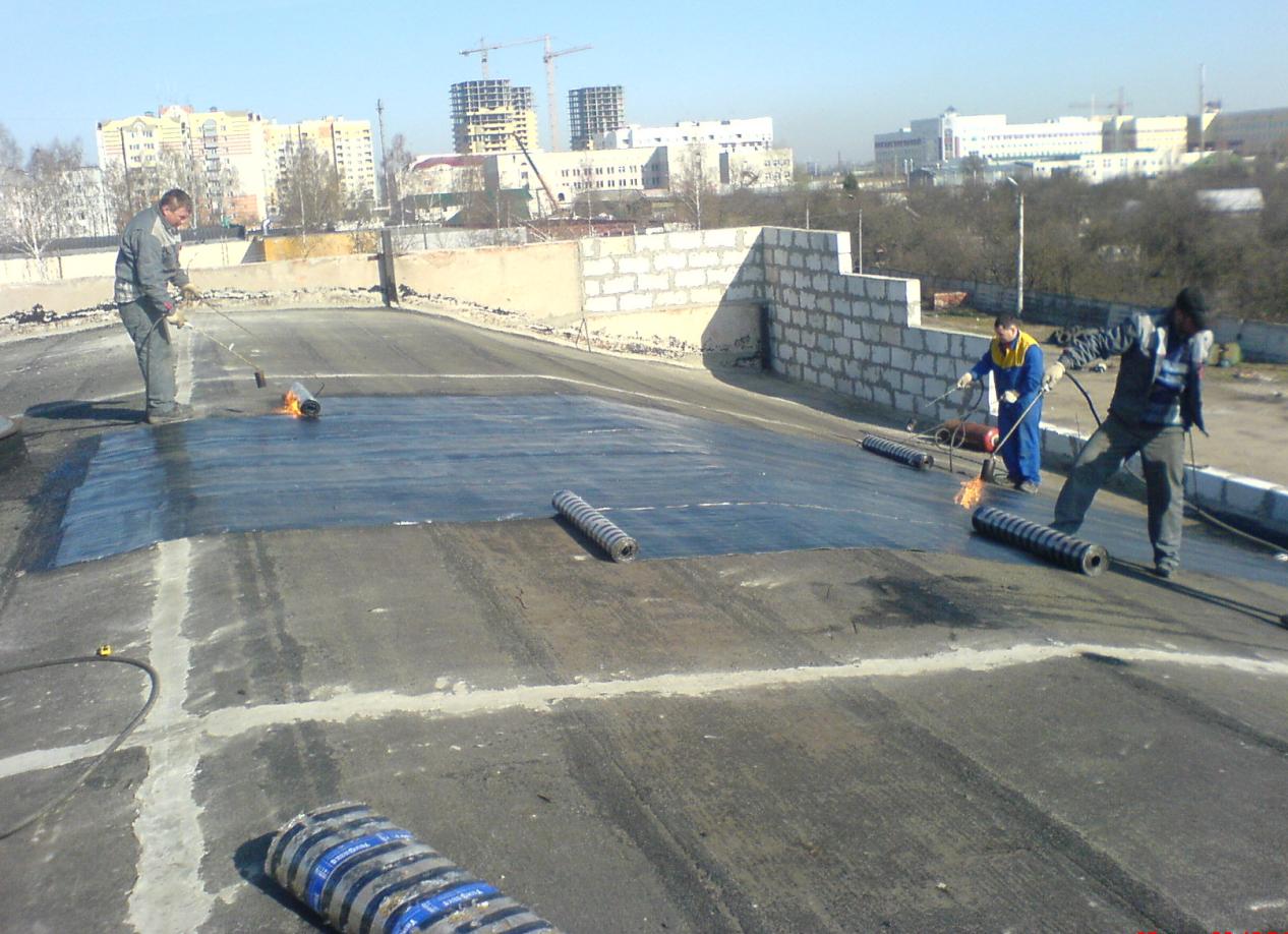 технология ремонта кровли из наплавляемых материалов