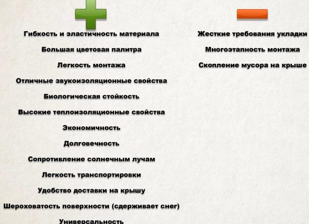 минусы битумной черепицы