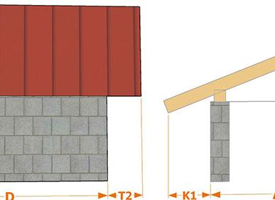 односкатная крыша для гаража угол наклона