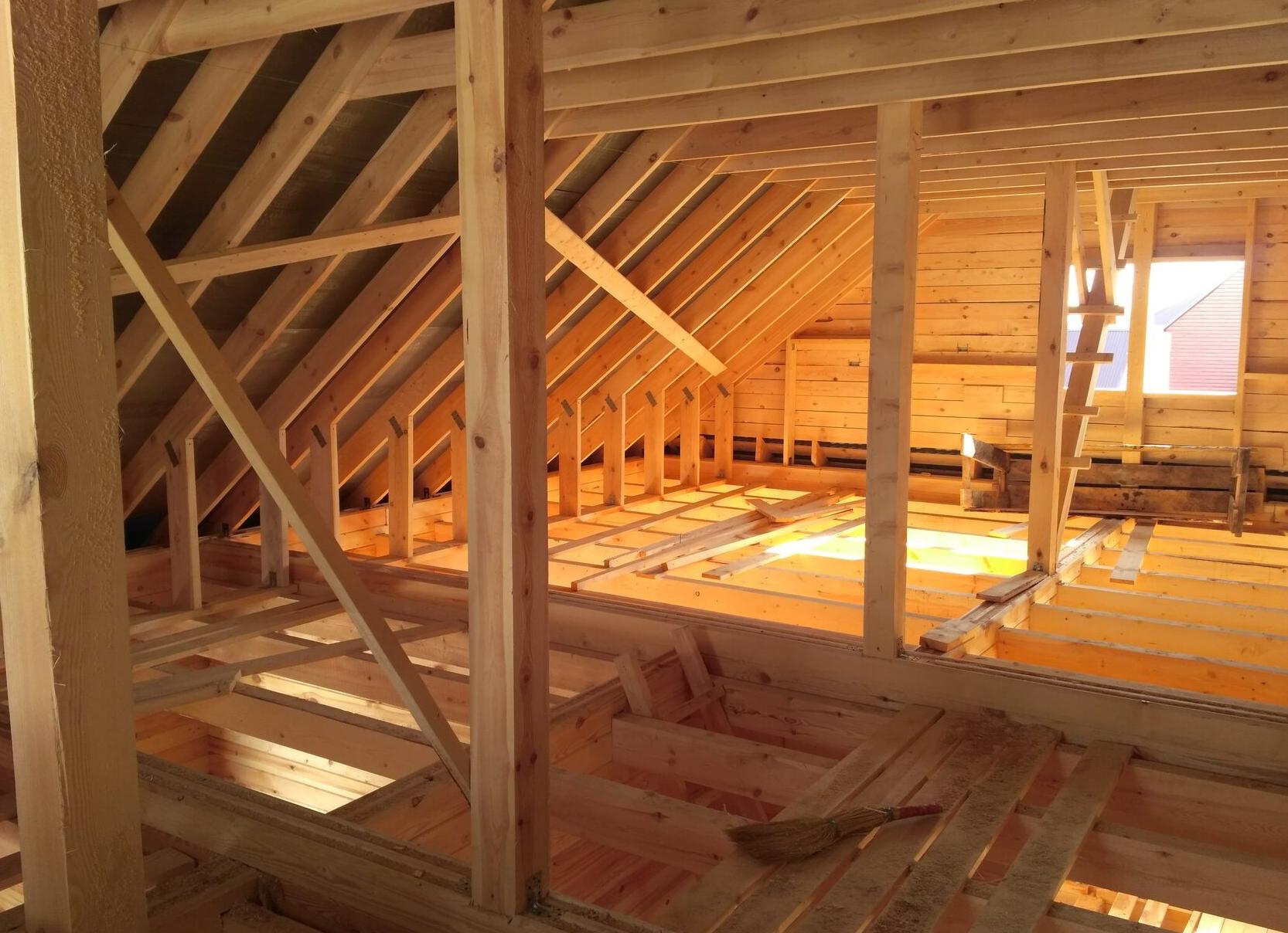 конструкция крыши деревянного дома