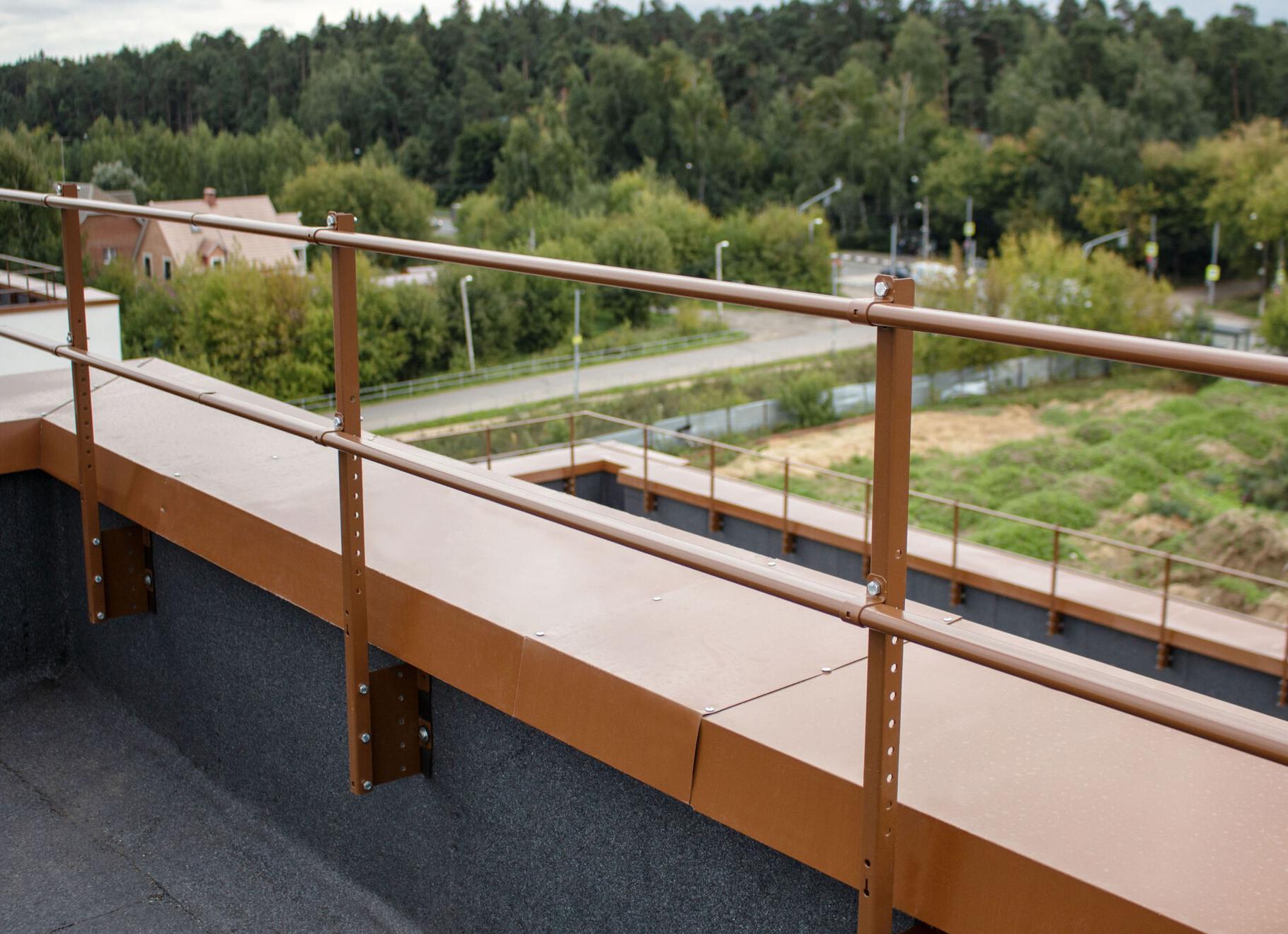 ограждение кровель перилами гост