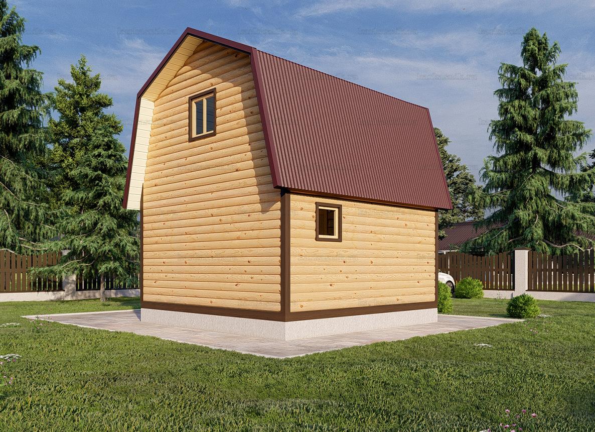 ломаная крыша для бани