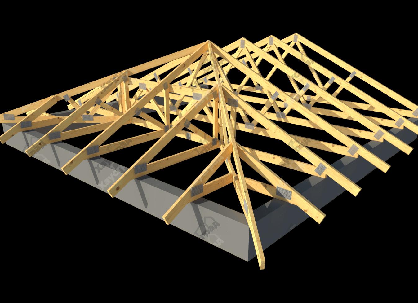 вальмовая крыша расчет изготовление стропильной системы