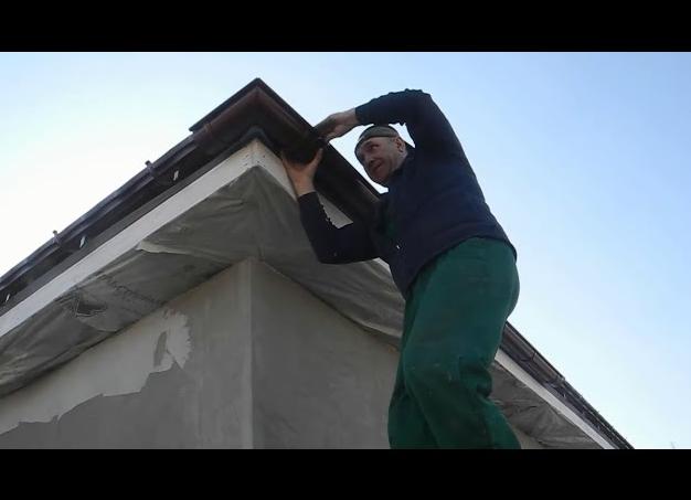 водосток вальмовой крыши