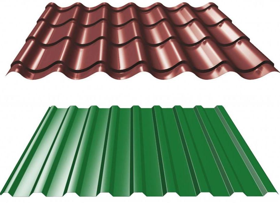 металлочерепица и металлопрофиль