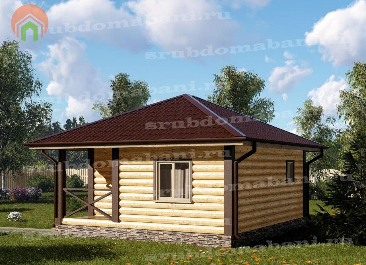 вальмовая крыша для бани