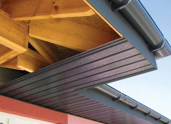 как крепить металлические софиты