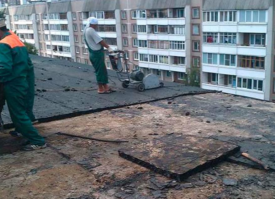 демонтаж наплавляемой кровли