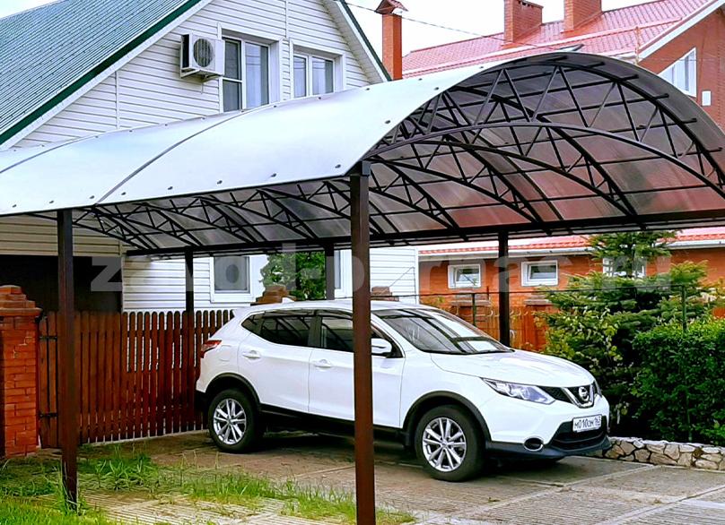 арочная крыша из поликарбоната