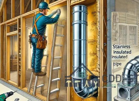 дымоход в каркасном доме как правильно