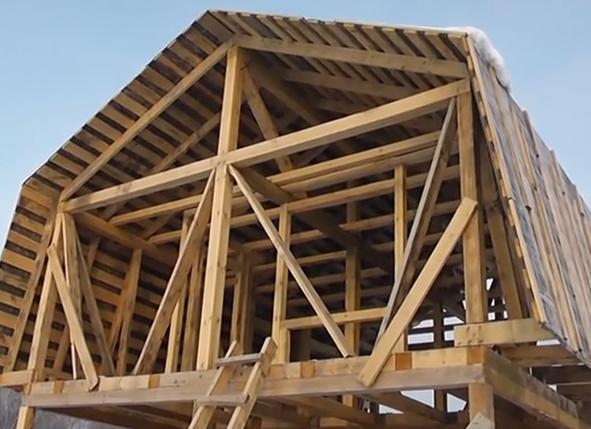 полумансардная крыша своими руками