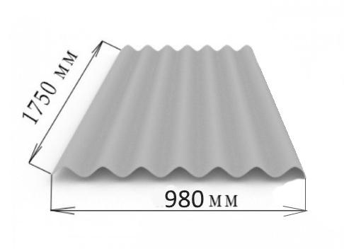 шифер 7 волновой размеры листа